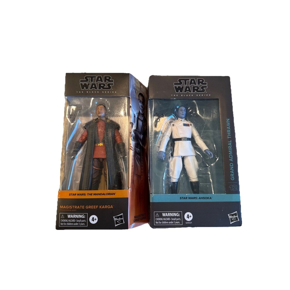 Star Wars Black Series Thrawn & Greef Karga 6” Figures Lot NIB Hasbro